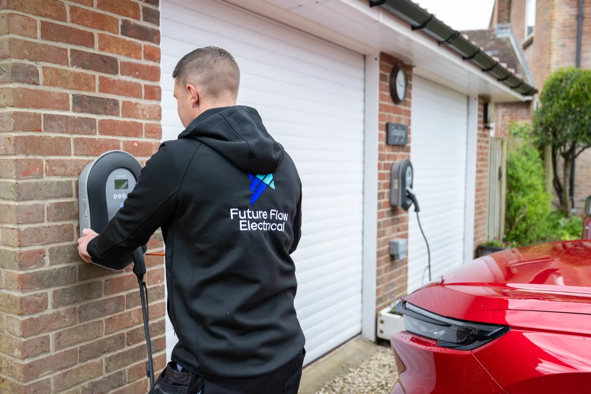 Home EV charger installation by Future Flow Electrical